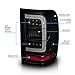 AmeriLite for 2001-2011 Ford Ranger C-Type LED Tube Dark Black Replacement Brake Tail Lights - Passenger and Driver Side