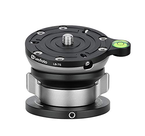 Image of LB-75 75mm Leveling Base for Tripod w Butterfly Lock Collar 55lb Max Load + /-15 Tilt