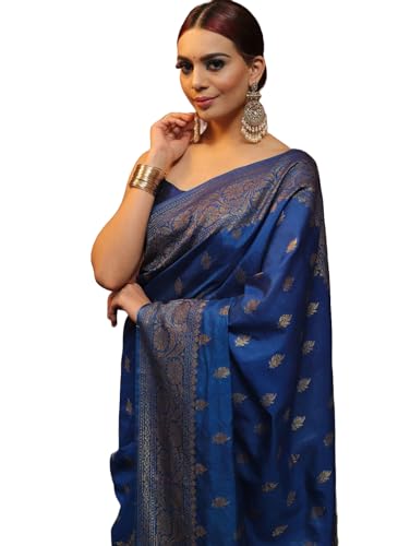 Image of Avantika Fashion Women's Kanjivaram Soft Silk Banarasi Sarees With Blouse Piece