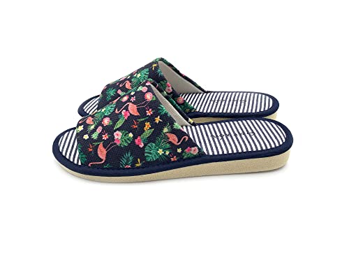 GARZON P400.187 Zapatilla DE CASA Abierta FLAMENCOS Marino Mujer Talla: 39