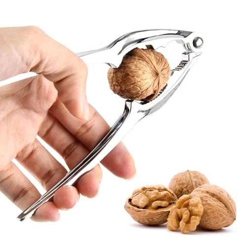 Nut Cracker Style A - Stainless Steel for Smooth, Safe, Effortless- Reliable Kitchen Tool for Easy Mealtime Preparation (Nut Cracker Style A)