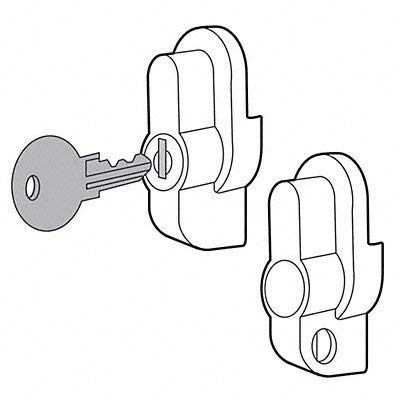 Hoffman UUHKL Keylock Kit, Handle, Conductive Steel
