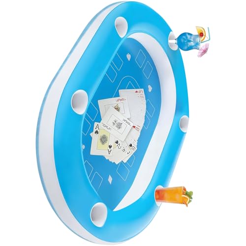 Plateau de jeu ovale gonflable avec compartiments stables contre les remous