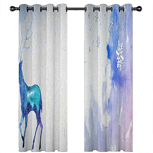 Rideau occultant contre la lumière et le froid rideaux isolants thermiques tissu lourd wapiti