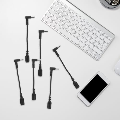 Cable adaptador de corriente LABRIMP hembra a macho para portátil pack de 10 conectores de carga 7
