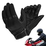 Guantes de motocicleta para hombres, guantes de ciclismo de dedo completo,Guantes de ciclismo a prueba de viento impermeables de invierno | Accesorios deportivos al aire libre, mitadios de motos trans