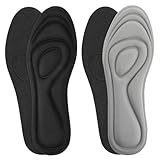 Sibba Memory Schaum Einlegesohlen mit Arch Support - 2 Paar Cloud Einlegesohlen Zuschneidbare Stoßdämpfung Einlagen für Männer & Frauen Turnschuhe, Arbeitsstiefel