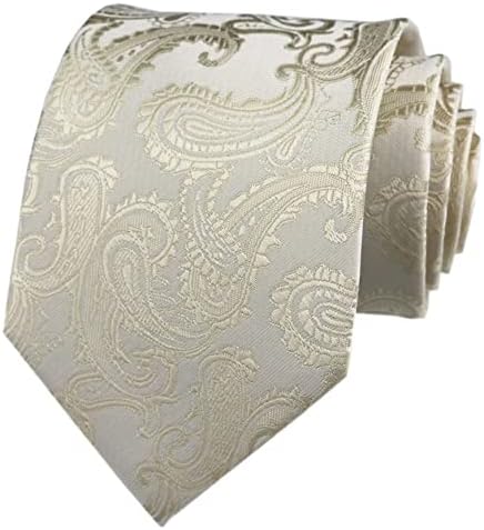 Elfeves Men Novelty Paisley Ties Cravat Jacquard Luxury Designer Wedding Formal Neckties