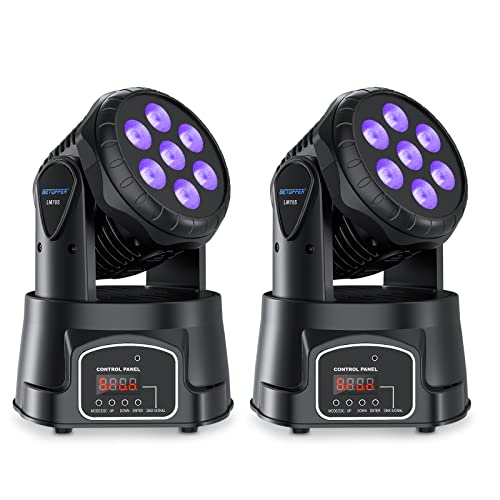 BETOPPER Moving Head DJ Lights 7*8W RGBW LED Stage Light