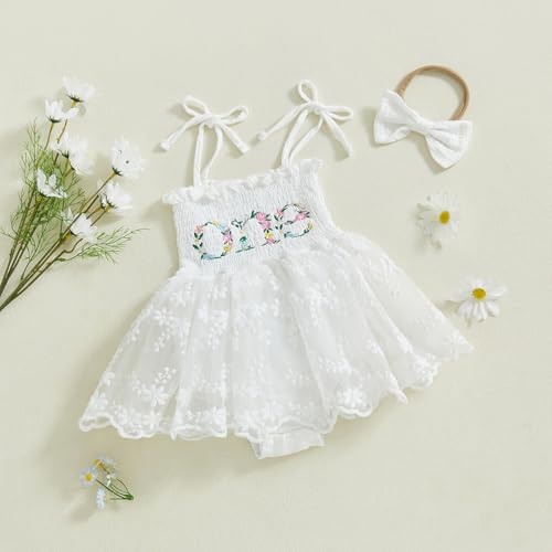 My First Birthday Baby Girl Outfit One Year Old Clothes Tulle Romper Dress Sleeveless Bodysuit Cake Smash Outfits3