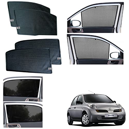 Image of WolkomHome car Fix Curtain Window Shades Half Curtains Sunshade for Micra