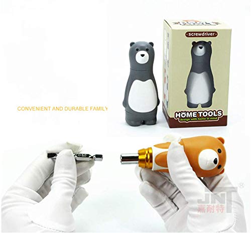 Men’s Gift 6 in 1 Cute Bear Precision Screwdriver Set,s2 Alloy Steel Quality,Home Appliance Furniture Household Repair Tool Kits for Electronic Devices - Image 3