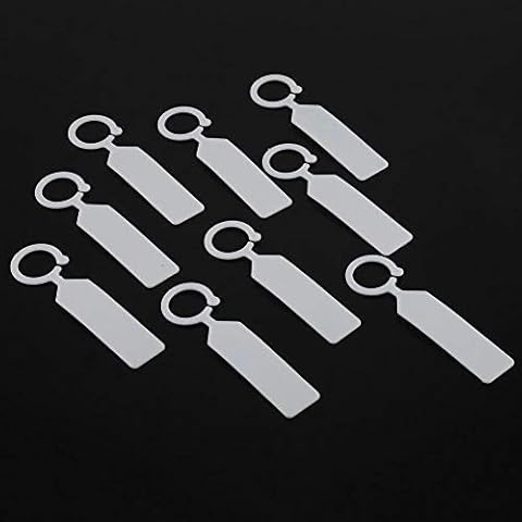 Kunststoff Hängende Pflanzen Etiketten 100 STÜCKE Pflanzenbaum Kindergarten Sämling Tags Wiederverwendbare Wasserdichte Garten Decor 11 * 2,4 cm Cover