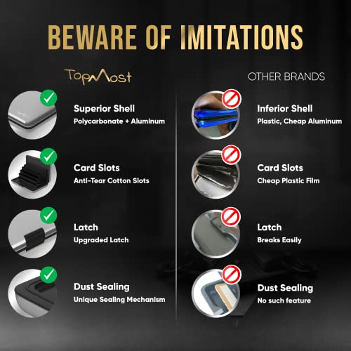 Topmost TP001 Rfid-Blocking Aluminum Wallet Credit Cards Holder thumb #4