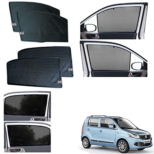Image of WolkomHome car Fix Curtain Window Shades Half Curtains Sunshade for WagonR