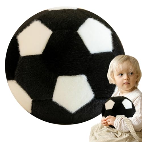 ETUCYNG Almohada de Tiro de balón de fútbol, Juguete de Peluche de fútbol,Muñeco de fútbol de Peluche | Herramienta de decoración con Forma de balón de fútbol para Sala de Juegos, área de Trabajo,