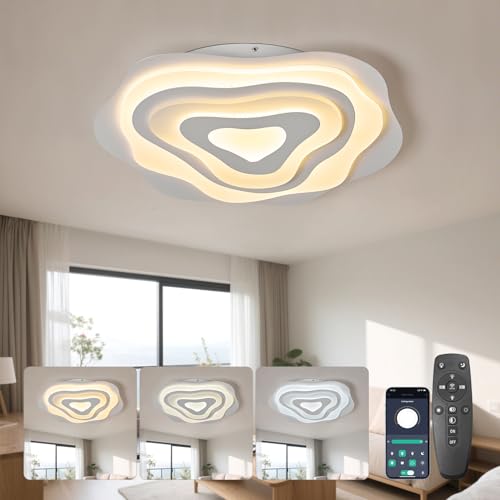 Lustre moderne salon en métal et acrylique au design créatif géométrique