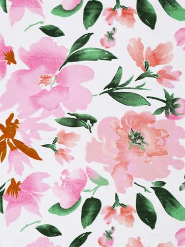 Image of Home Sizzler 210TC Pink Roses Double Bedsheet with 2 King Size Pillow Covers