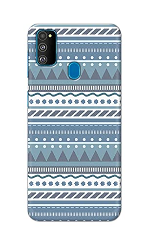 Image of Printed Hard Back Cover Case for Samsung Galaxy M30s Back Cover (Seamless Geometric Tribal Pattern) -1803