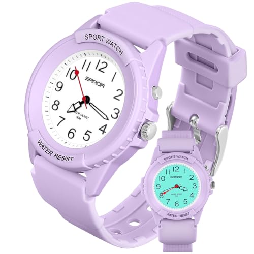 OFFCUP Montre Sport Femme, Montre à Quartz Analogique pour Femmes éTanche 50M avec Veilleuse Trois Aiguilles Montres de Sport pour Mode Quotidienne...
