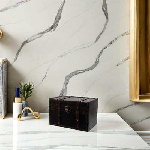 Boîte à Bijoux en Bois Massif Vintage Coffret Sécurisé avec Serrure à Code - 8