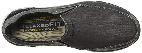 Skechers Men's Expected Avillo Moccasin, Black, 9.5 Medium Us #TOP4
