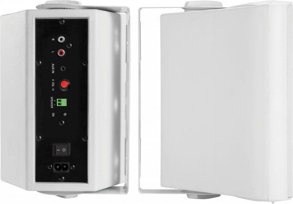 Vision SP-900P altoparlante 2-vie Bianco Cablato 30 W (Powered Wall Speakers - integrated amplifier - 2 x 15w [RMS] - 2-way - 1 x minijack input / 1 x 2-phono input [summed] - internal power supply -
