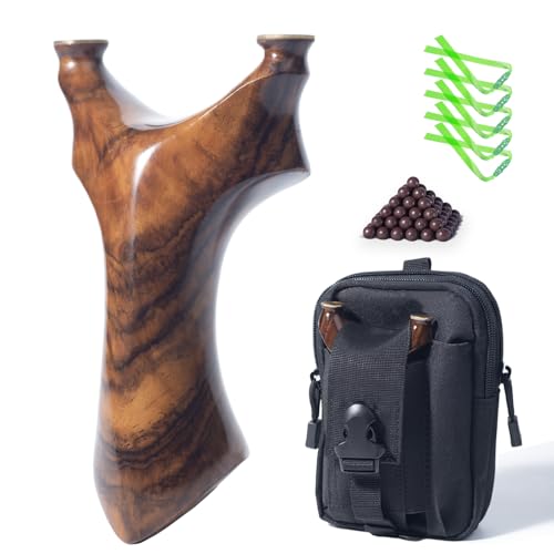 Zetterrank Holz Steinschleuder Profi Set,Zwille für Erwachsene,Slingshot Set,Schleuder mit Tasche,Sportgerät in Bundle Sets. (Schwarze Viper) Zetterrank Holz Steinschleuder Profi Set,Zwille für Erwachsene,Slingshot Set,Schleuder mit Tasche,Sportgerät in Bundle Sets. (Schwarze Viper)
