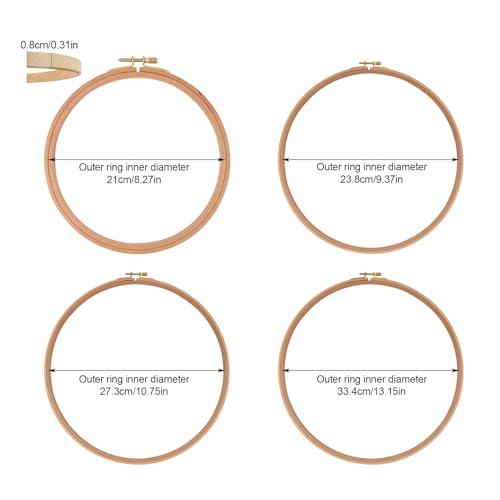 Cadres en bois pour broderie avec design robuste et finitions soignées - 2