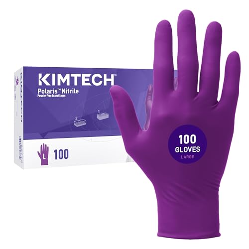 Image of Kimtech Polaris Nitrile Exam Gloves (62773), 5.9 Mil, Ambidextrous, 9.5 inch, L, 100 Nitrile Gloves /Box