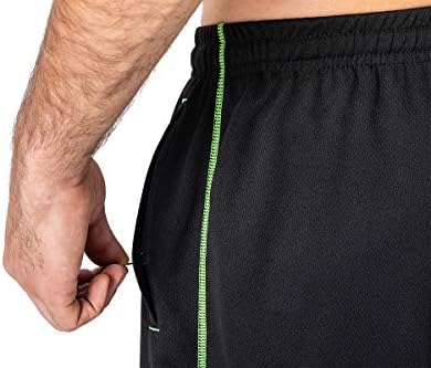 URBAN CLASSICS Korte regular fit mesh broek met ritszakken in zwart online kopen | P&C