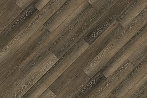 12” Cut Sample Vinyl Plank, Diy Click Installation, 40 Mil Wear Layer, Waterproof Flooring, Pomeroy #TOP2