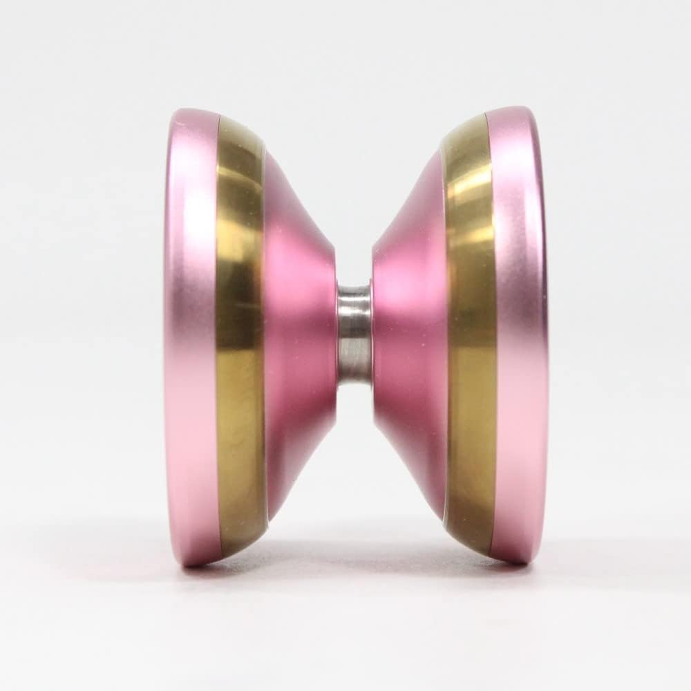 Reality Yo-Yo - TOPYOnation x July YOYO Collaboration - Bi-Metal YoYo (Pink with Gold Ring)