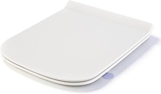Toilettensitz mit Absenkautomatik, Q Form, Duroplast, Weiß
