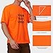 A-SAFETY High Visibility Polyester Plain Safety Tee Shirt, Orange, X-Large