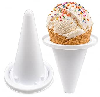 Disposable Ice Cream Cone Drip Catcher Sleeves, 70 Count