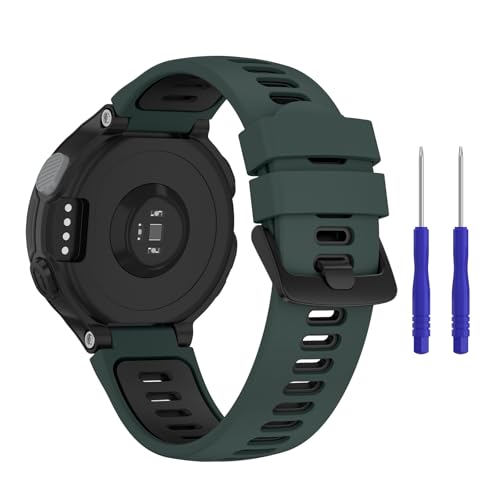 Silicone Strap for Garmin Forerunner 735XT Strap/Forerunner 220 230 235 630 620 Comfortable Adjustable Sport Replacement Bands Men Women for Garmin Approach S5 S6 S20