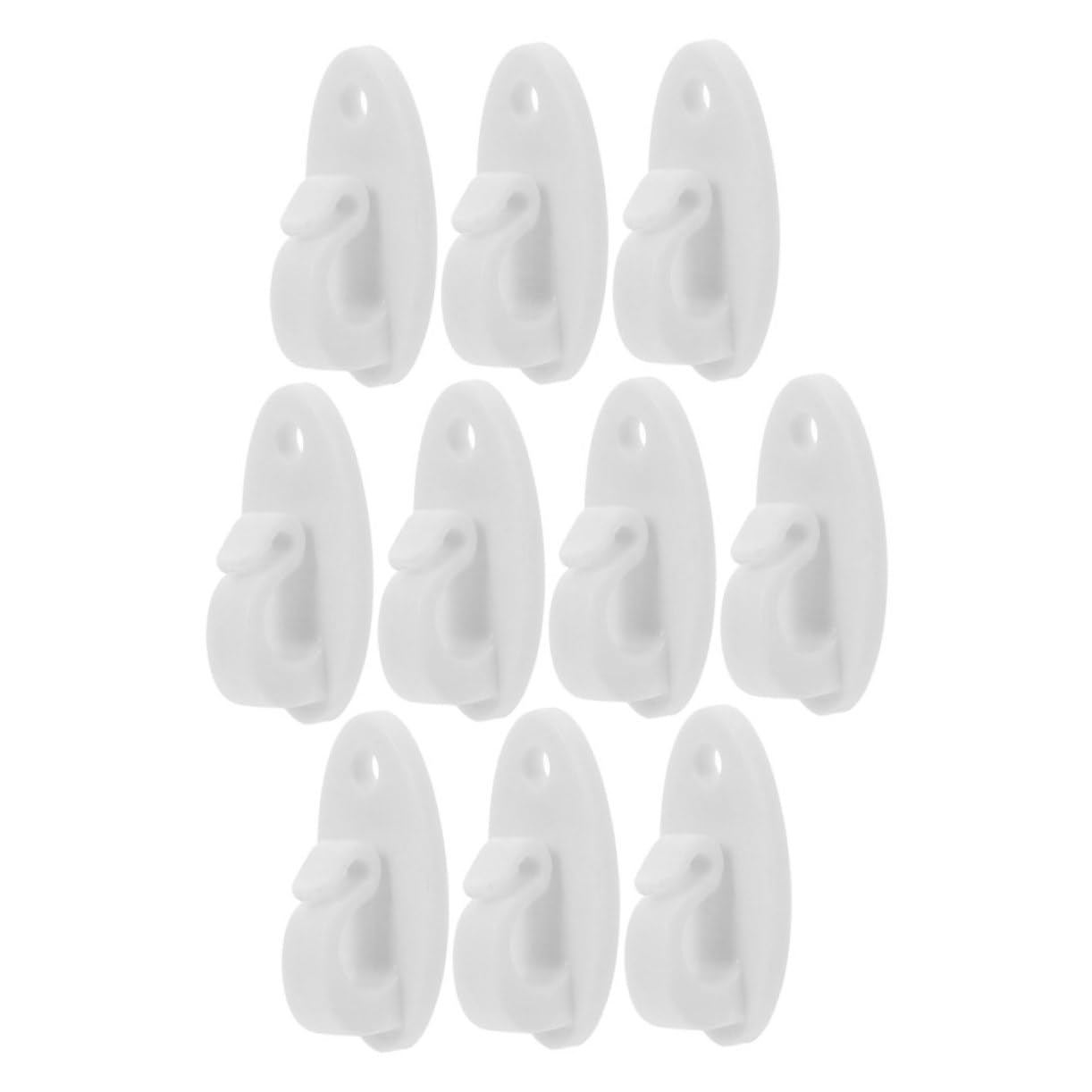 Milisten 10pcs Heavy Duty Screw Mount Light Hanger Clips for Outdoor String Lights Cable Holders for Patio and Stylish and Secure Decoration