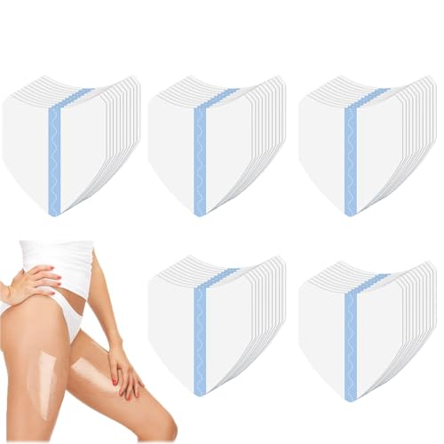 Parches de realce y brillo para piernas, parches invisibles cuadrados en forma de V, levantamiento instantáneo de muslos, cinta anticelulítica corporal. (50pcs)
