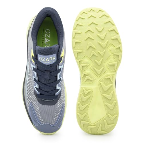 Image of Red Tape Ozark Green & Black Trekking Shoes for Men | High-Top Outdoor
