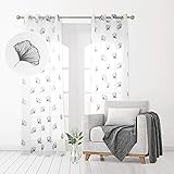 ❤Mit zarten Stickmustern eignen sich diese Stores Gardinen perfekt für Wohnzimmer, Schlafzimmer, Innenhof, Gästezimmer Kinderzimmer usw. Unsere wunderschönen gestickten Gardinen verleihen jeder Wohnkultur einen Hauch von Luxus. Ideal auch für Hochzeits- oder Jubiläumsdekorationen.