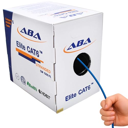 Cable Elite Cat6 24AWG Flexible con Conectores RJ-45 1000ft miniatura 1