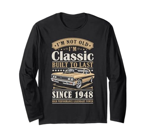 Vintage 1948 Birthday Classic Car For Legends Born In 1948 ����T�V���c
