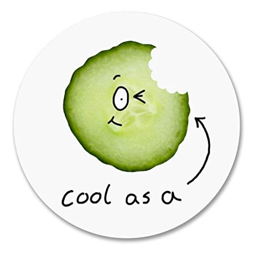 Cool as a Cucumber Round Metal 0.75" Lapel Pin Hat Shirt Pin Tie Tack Pinback2