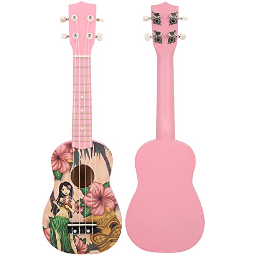 Ukulélé pour Enfants avec Petite Guitare à 4 Cordes, Ukulélé à Motif de Crâne/Ukulélé Mignon Rose avec Sac de Transport… - Les Beatles, Paul McCartney, John Lennon, RIngo Starr, George Harrison Ukulélé pour Enfants avec Petite Guitare à 4 Cordes, Ukulélé à Motif de Crâne/Ukulélé Mignon Rose avec Sac de Transport…