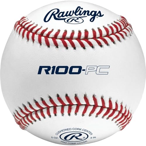 Rawlings | Pro Comp Practice Baseballs | Collegiate / High School / Travel | Flat & Raised Seam Options | 12 Count
