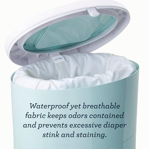 Esembly Pail Pouch, Hangable and Washable Waterproof Diaper Pail Liner and Reusable Laundry Bag, One Size, Sea Salt by Esembly - Image 5