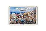 gran canaria klimatabelle reisezeit Matt lackiert Blechschild 18 x 12 cm Cran Canaria Spanien Motiv: Las Palmas Hauptstadt - DekoNo7
