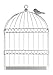 Sadie & Scout Chelsea - White Wire Birdcage Wall Décor