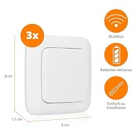 Smartwares Home Automation Set Plug & Connect Funkstecker - für das Schlafzimmer - 3 Einzelschalter und 1 Unterputzmodul SH4-99567 – Ansicht 3